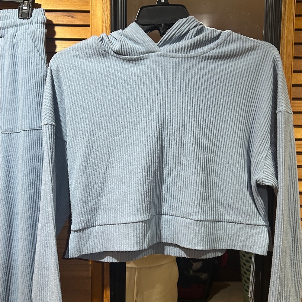 Better Together Set Ribbed Blue Size Small Sweatsuit - Picture 2 of 8